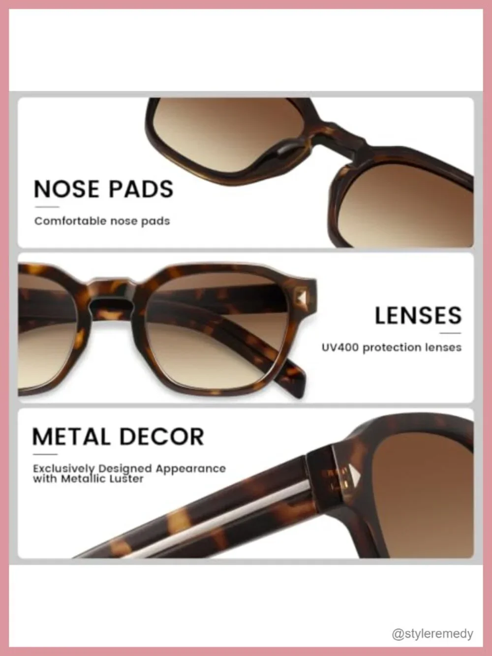 Retro Square Sunglasses for Women Men Vintage 70S Style Round Shades UV